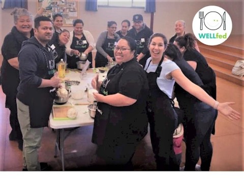WELLfed cooking class participants  